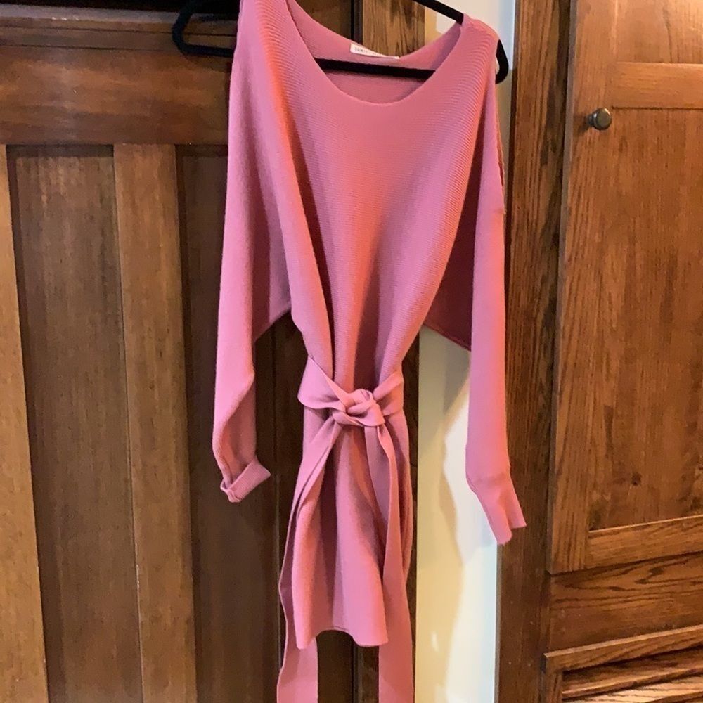 Saints + Secrets sweater minidress, small NWT